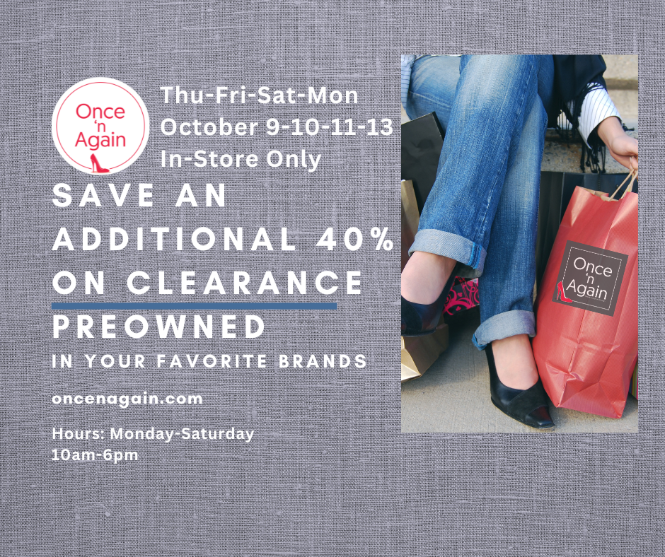 preowned women's clothing, shoes, handbags, jewelry and men's clothing too! All in top name brands.