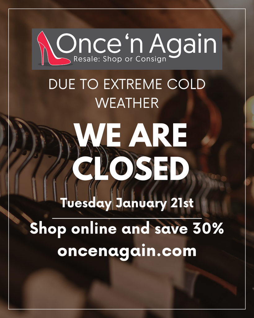 Closed Tuesday Jan 21st