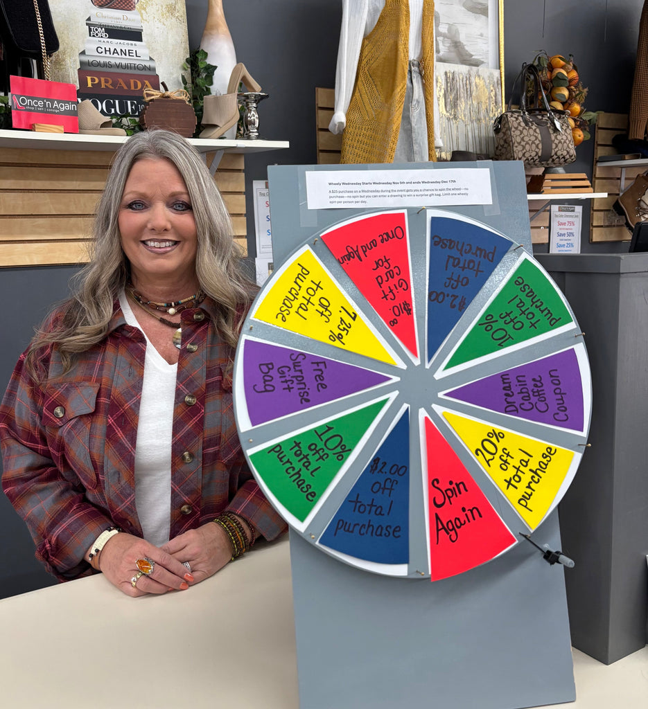 oncenagain in Fairbury IL preowned women's clothing shoes handbags in top brands